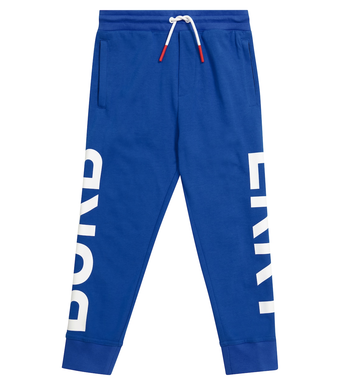 Хлопковые спортивные брюки с логотипом Burberry, синий