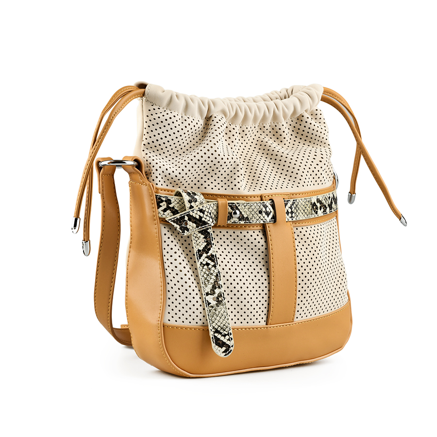 Женская повседневная сумка бежевого цвета Tendenz сумка c191 26 kingth goldn