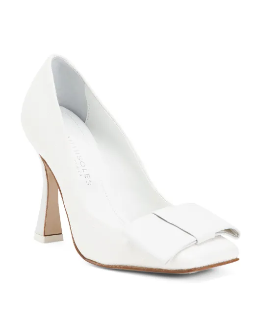 

Кожаные туфли Gioanna с бантом Made In Italy Beautiisoles, белый