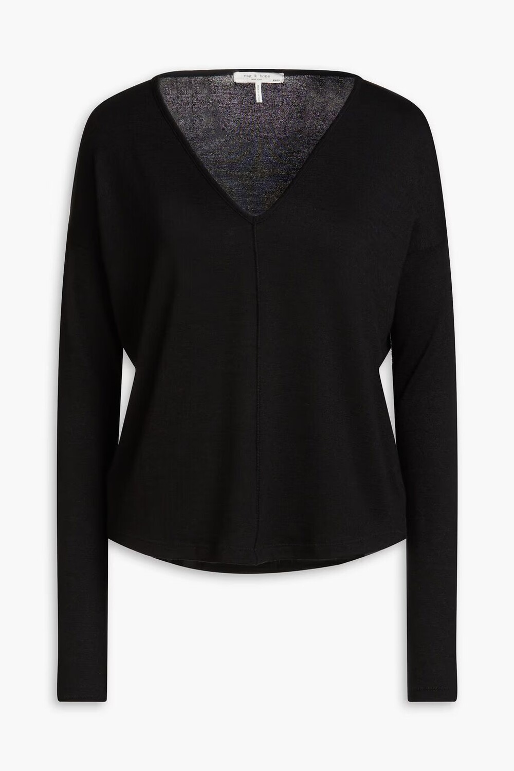 

Свитер эластичной вязки Rag & Bone, черный