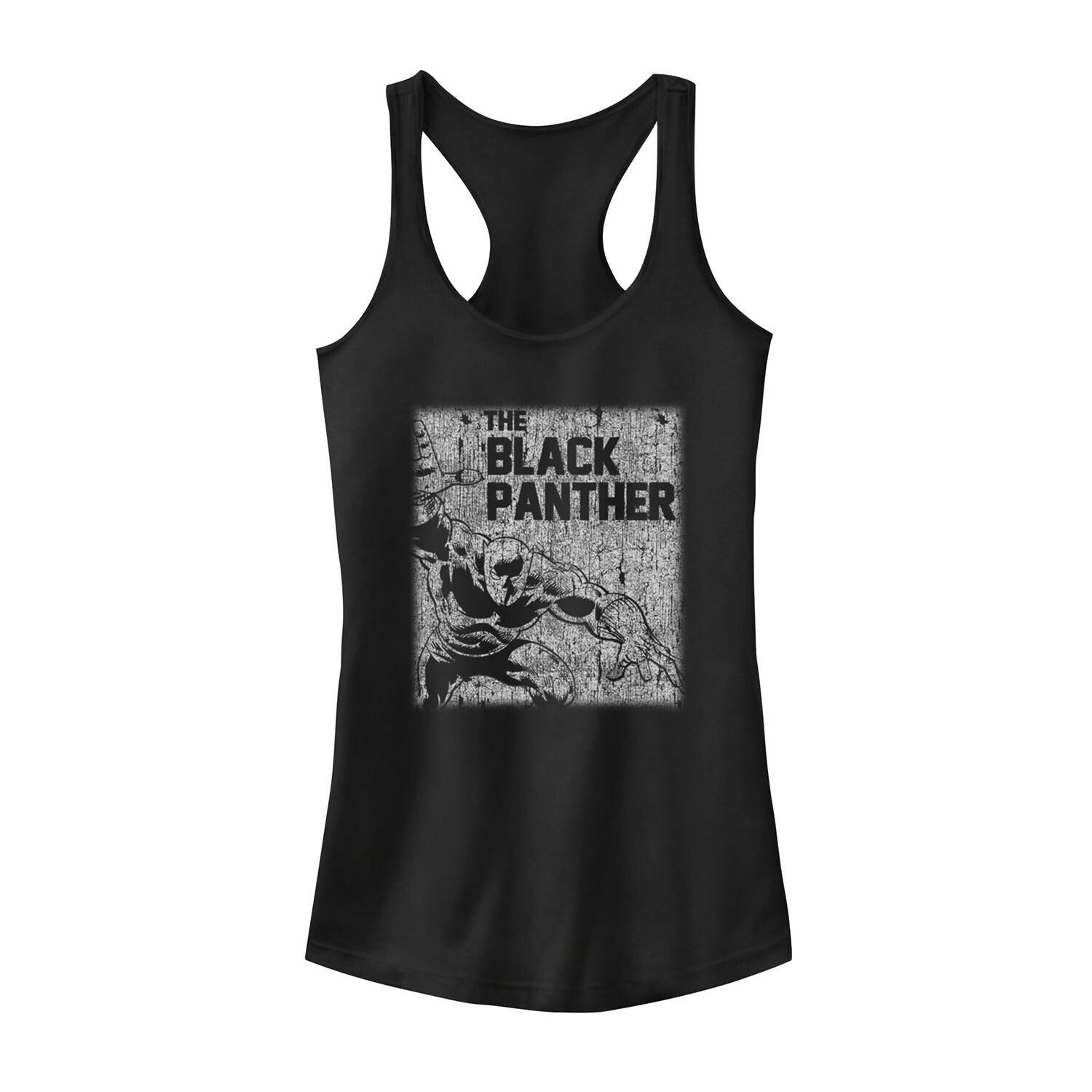 

Майка с потертостями и портретной панелью Marvel Black Panther для юниоров Licensed Character