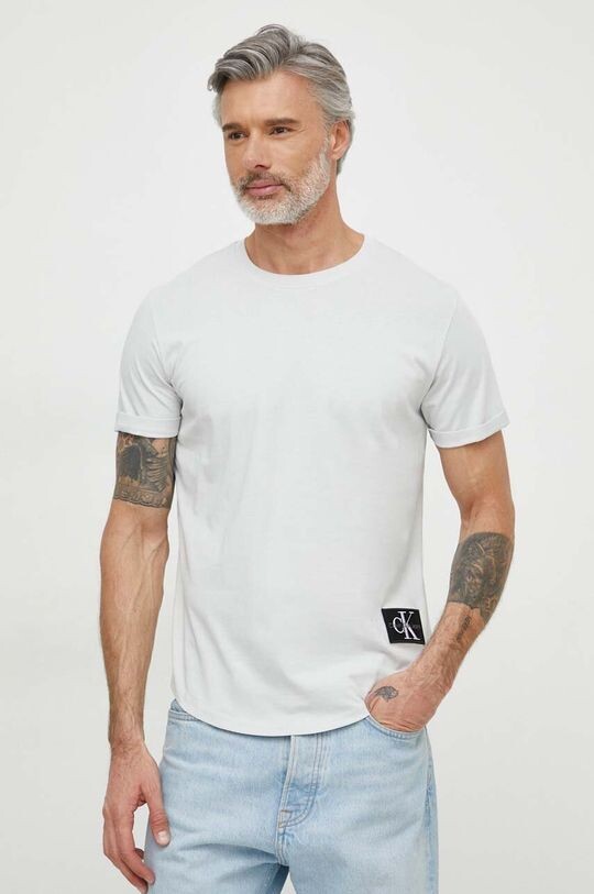

Хлопковая футболка Calvin Klein Jeans, серый