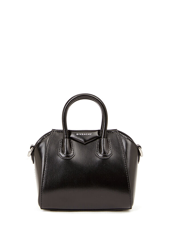 

Черная женская кожаная сумка micro antigona Givenchy