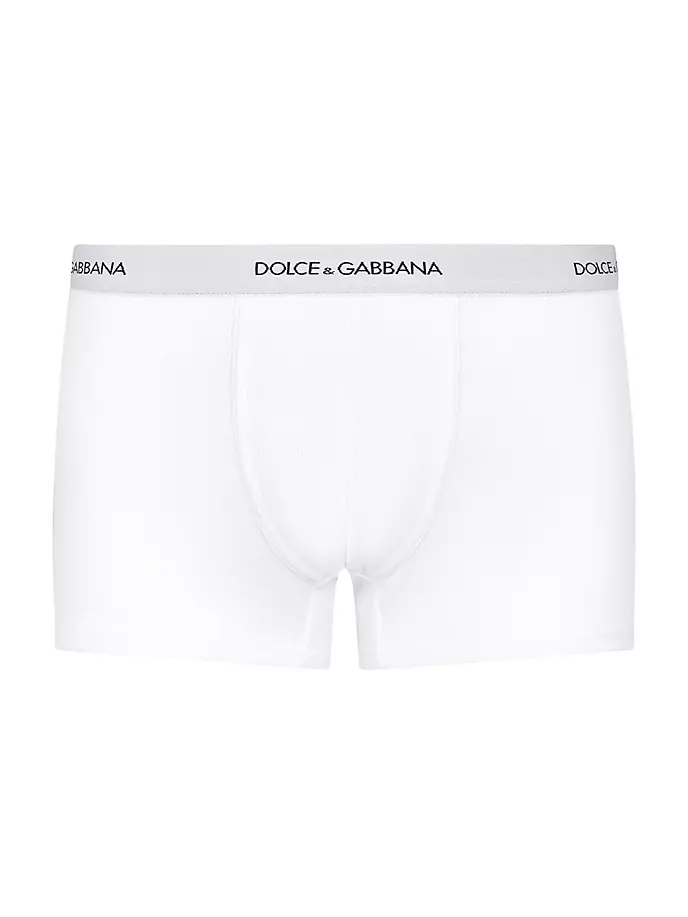 

Хлопковые боксеры с логотипом Dolce&Gabbana, белый