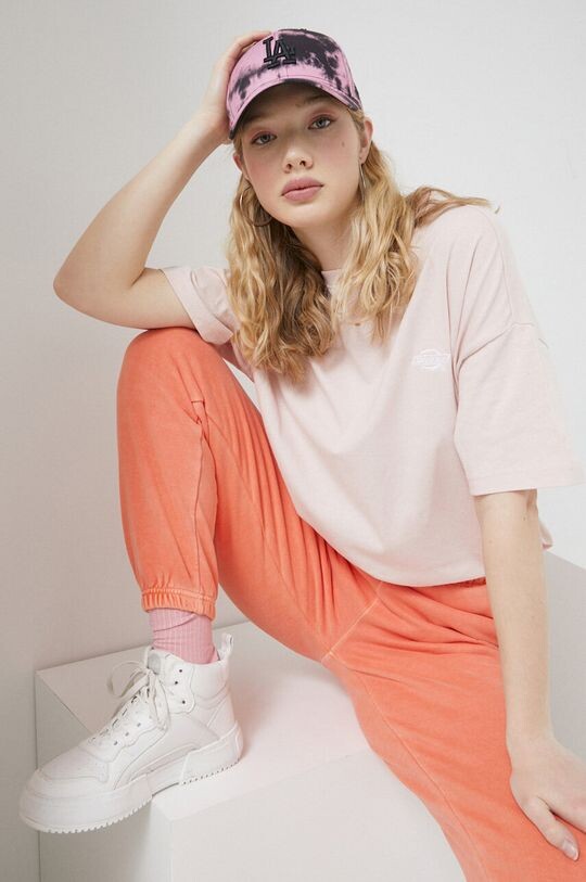 

Хлопковая футболка Dickies, розовый