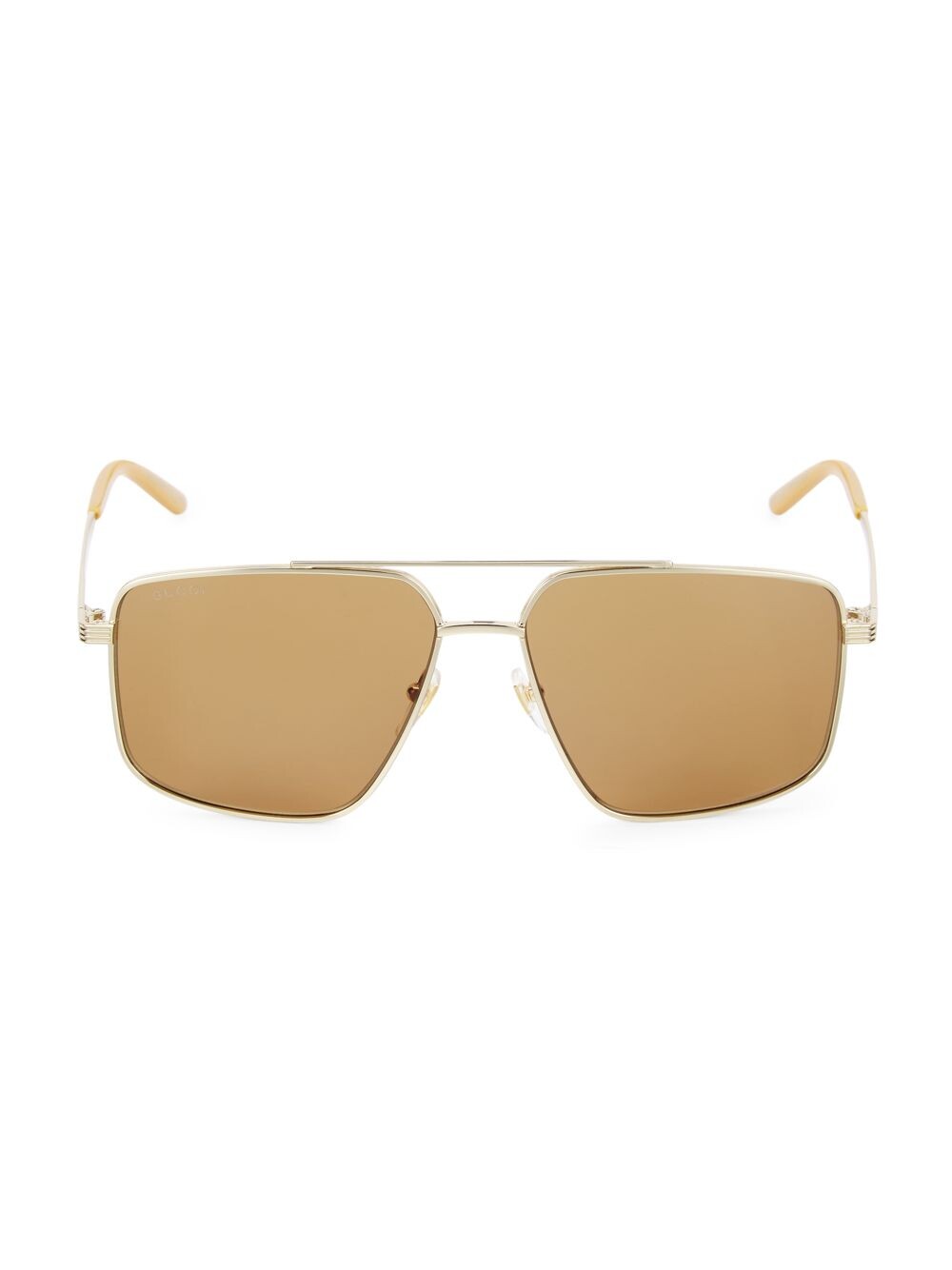

Солнцезащитные очки-авиаторы Gucci Logo 60MM Gucci, золотой