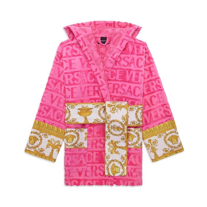 

Короткий банный халат с капюшоном I Heart Baroque Versace