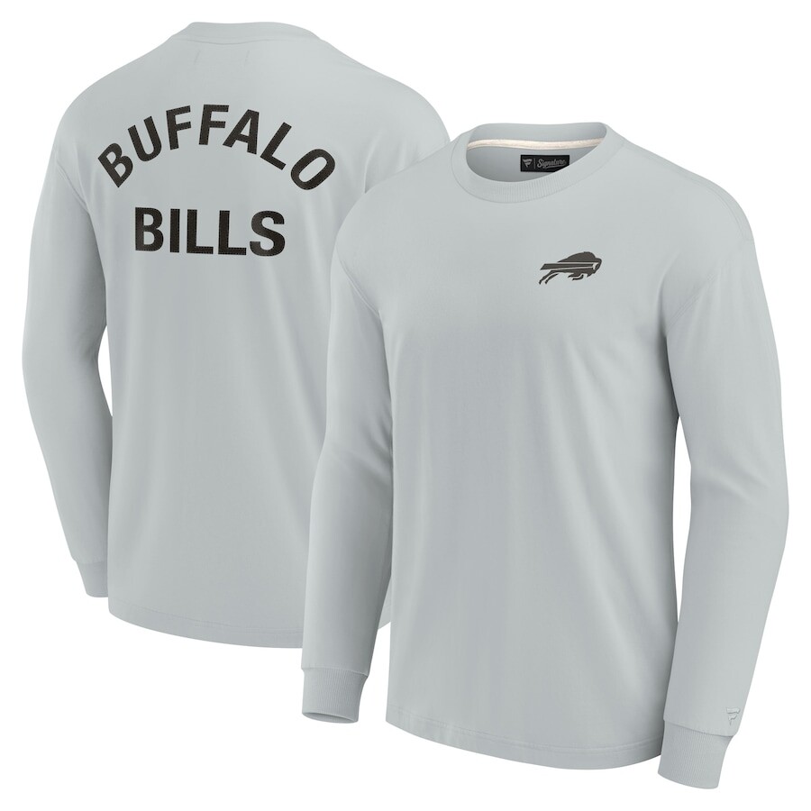 

Футболка с длинным рукавом Fanatics Signature Buffalo Bills, серый