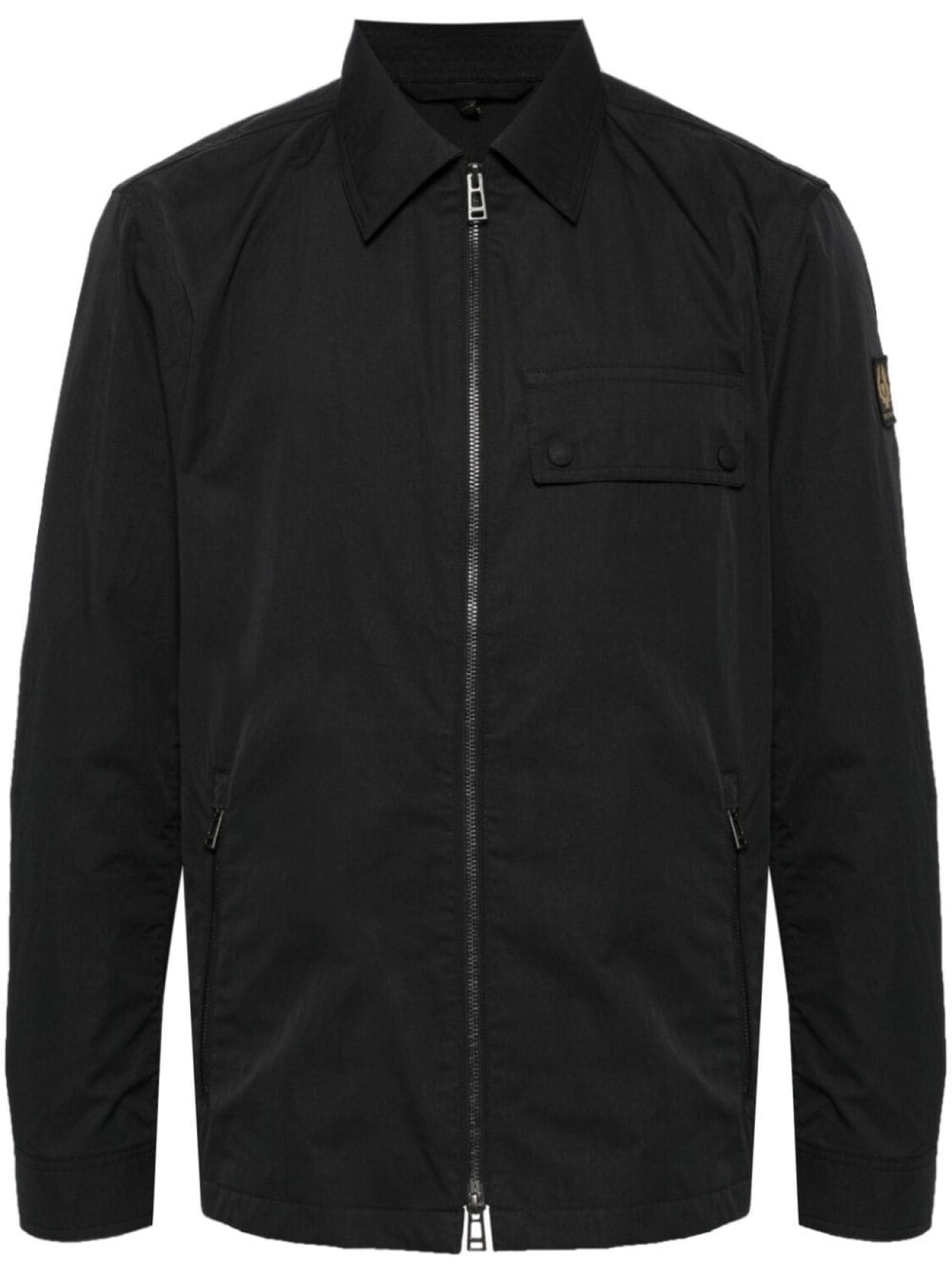 

Belstaff куртка в стиле милитари с нашивкой-логотипом, черный