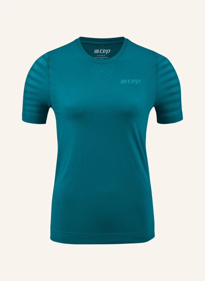 Беговая рубашка the run ultralight short sleeve Cep, бирюзовый