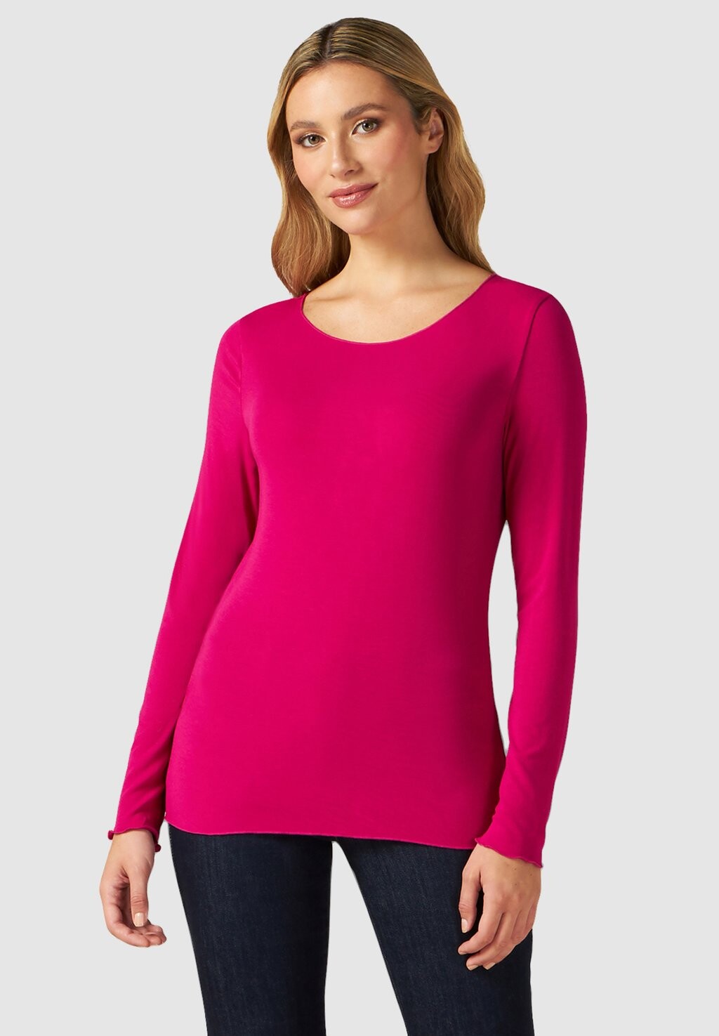 

Рубашка с длинным рукавом Oltre, цвет fucsia