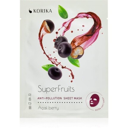 

KORIKA SuperFruits Acai Berry - Тканевая маска против загрязнений 25 г