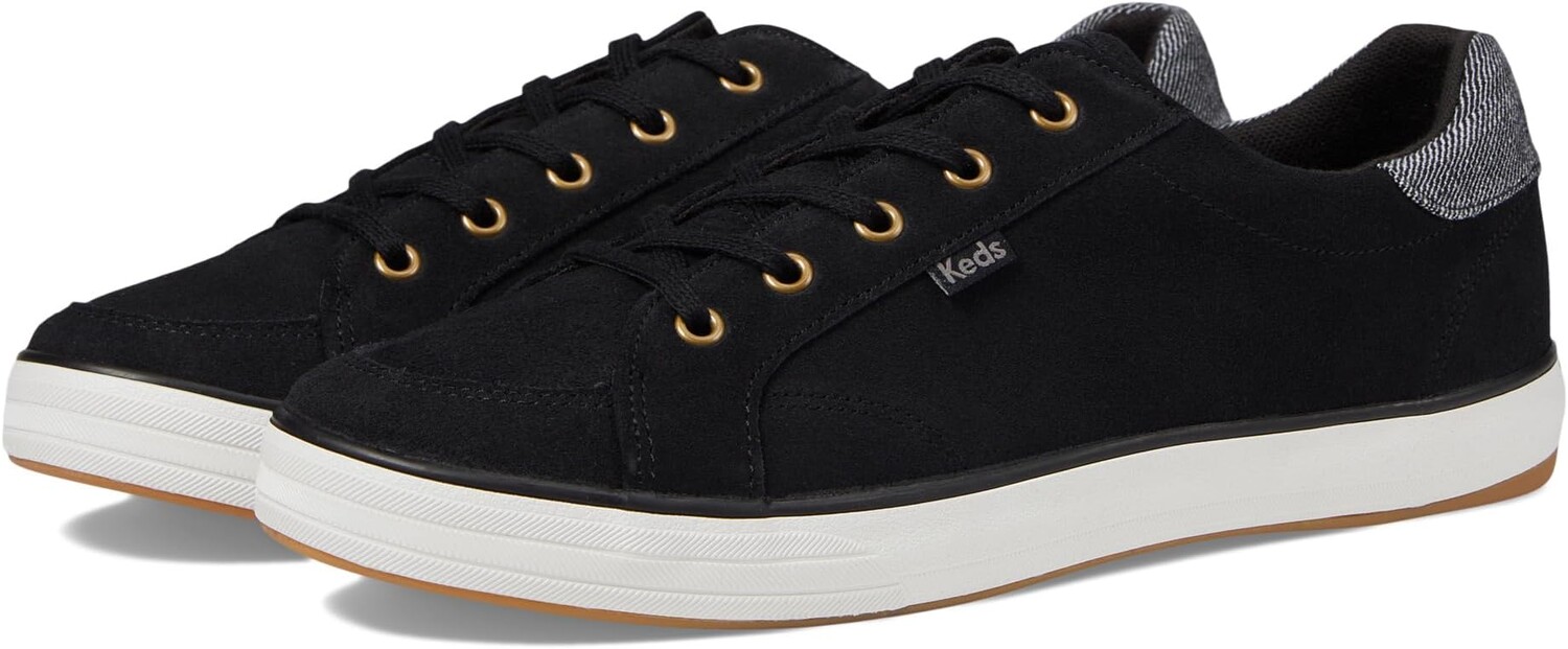 

Кроссовки Center III Lace Up Keds, черная замша, Черный