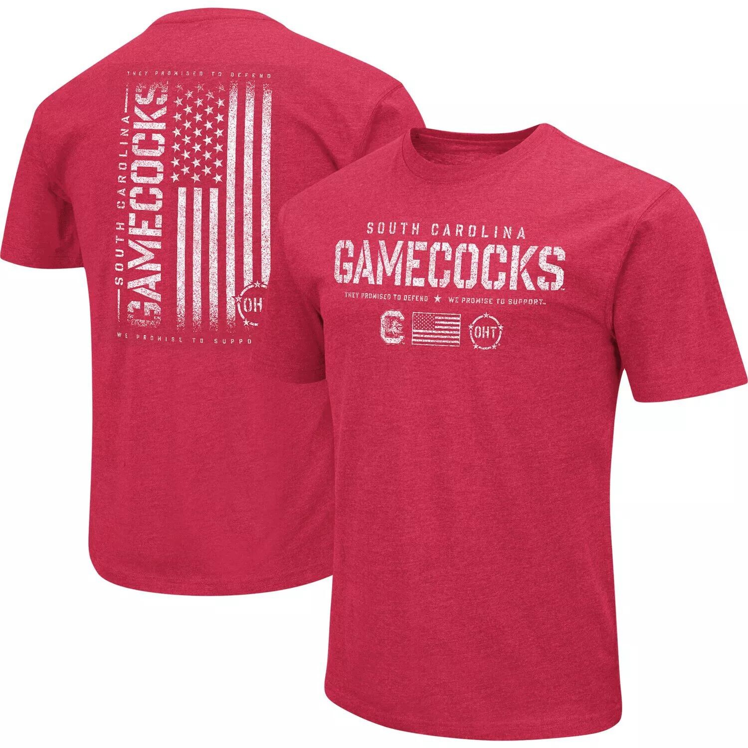 

Мужская футболка Colosseum Garnet South Carolina Gamecocks OHT Military Appreciation Flag 2.0