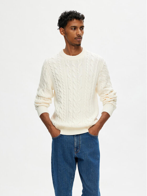 

Свитер обычного кроя Selected Homme, экрю