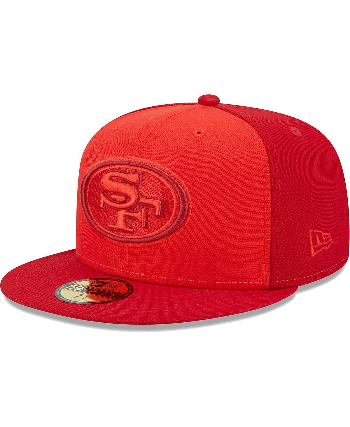 

Мужская приталенная шляпа Scarlet San Francisco 49ers Tri-Tone 59FIFTY New Era