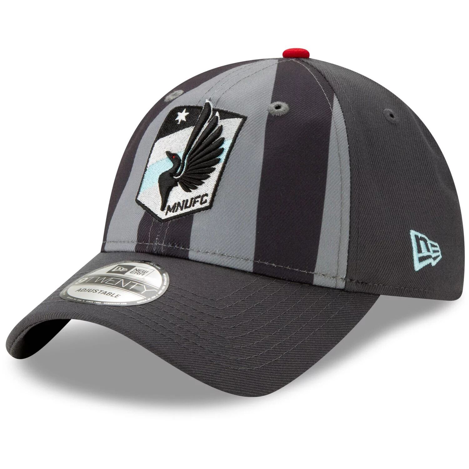 

Мужская домашняя майка New Era Grey Minnesota United FC с крючками 9TWENTY Регулируемая кепка