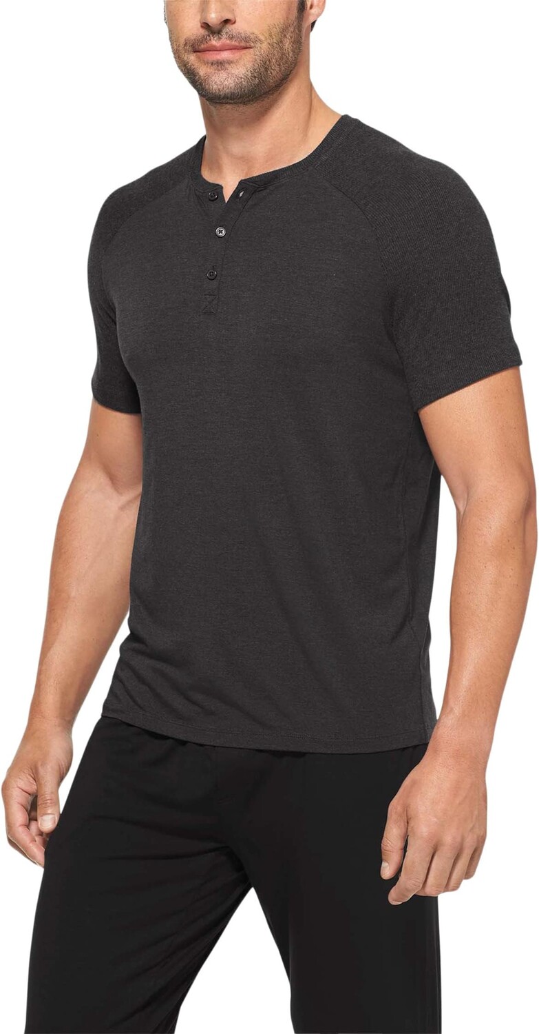 

Хенли Lounge с короткими рукавами Tommy John, цвет Charcoal Heather