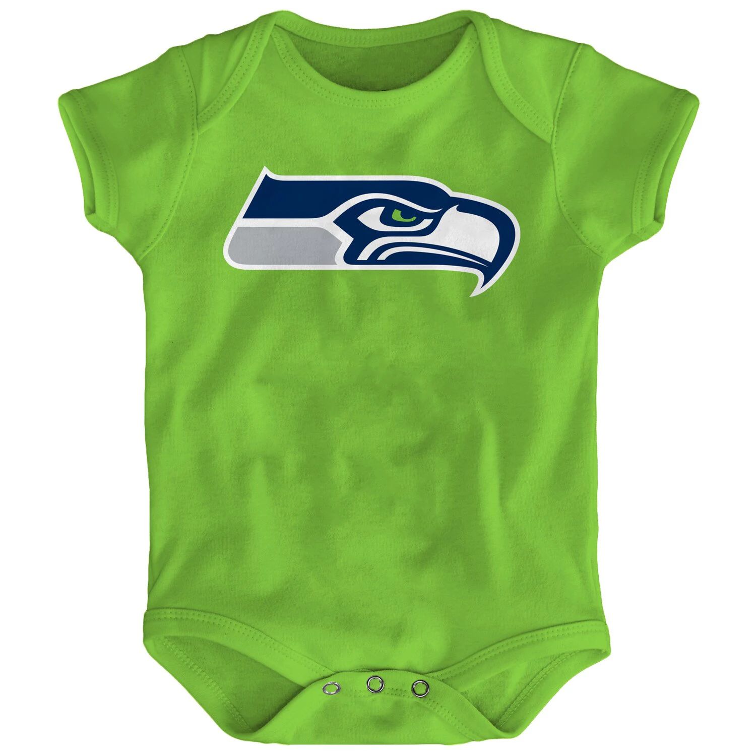 Неоново-зеленое боди для новорожденных с логотипом команды Seattle Seahawks Outerstuff