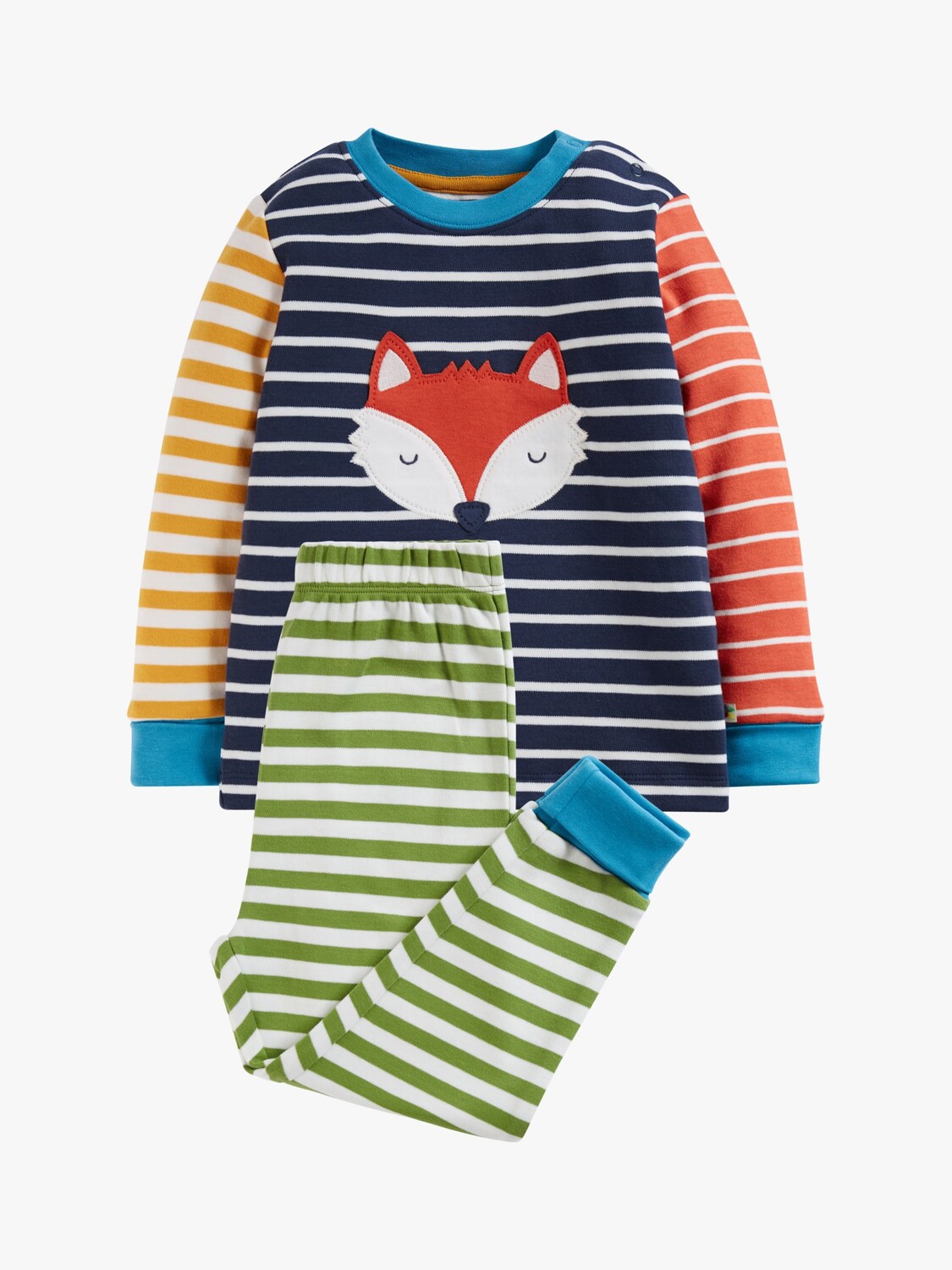 

Пижама Baby Hotchpotch Fox Frugi, паприка полоска