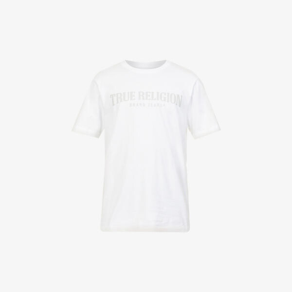

Футболка из хлопкового джерси с логотипом True Religion, белый