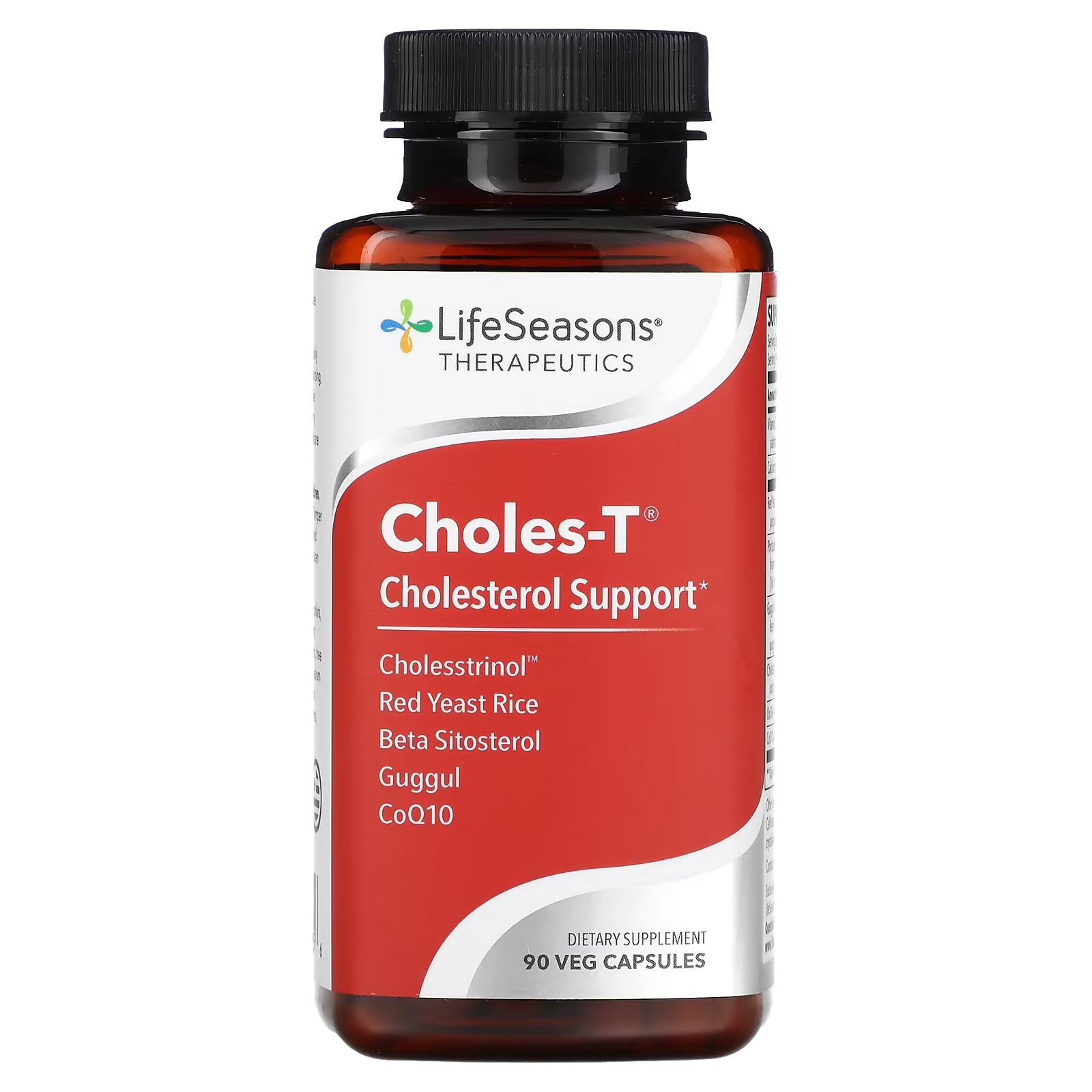 LifeSeasons Choles-T Поддержка холестерина 90 растительных капсул lifeseasons mobili t поддержка суставов 120 растительных капсул