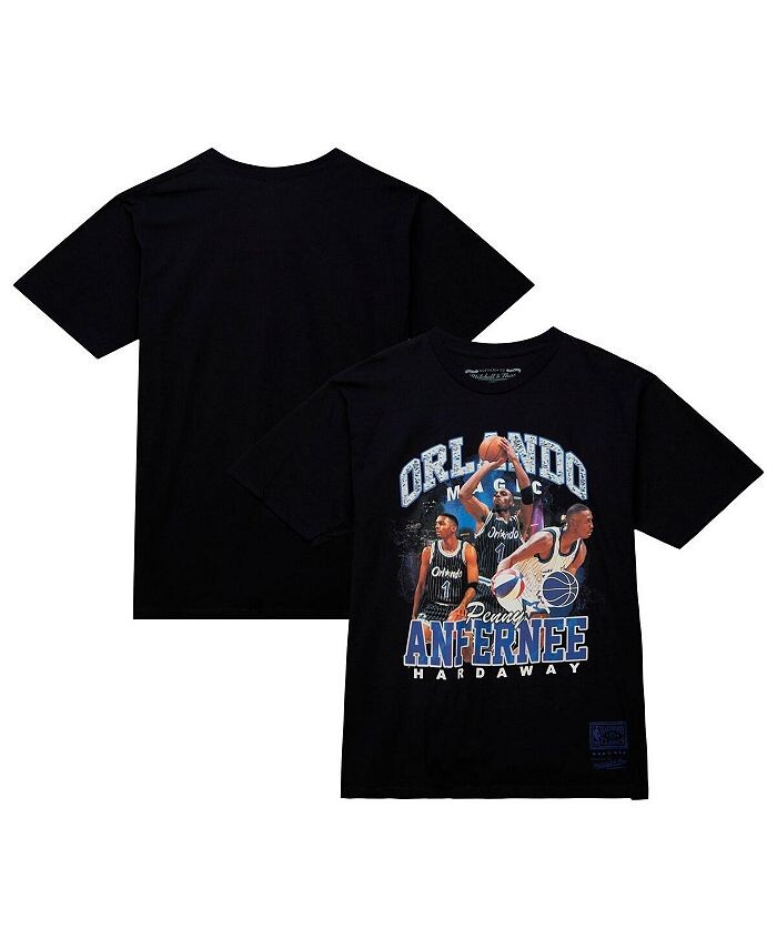 

Мужская футболка Penny Hardaway Black Orlando Magic Hardwood Classics Bling Concert Player Mitchell & Ness, черный