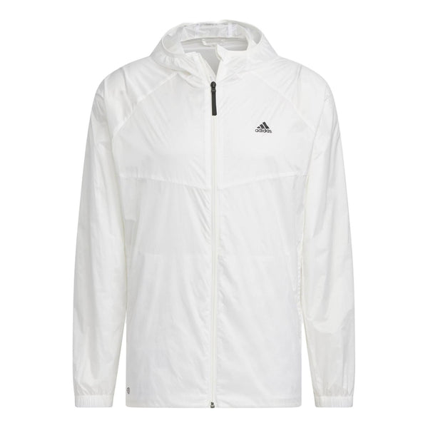 Куртка Adidas Hooded Windbreaker Jacket 'White', белый