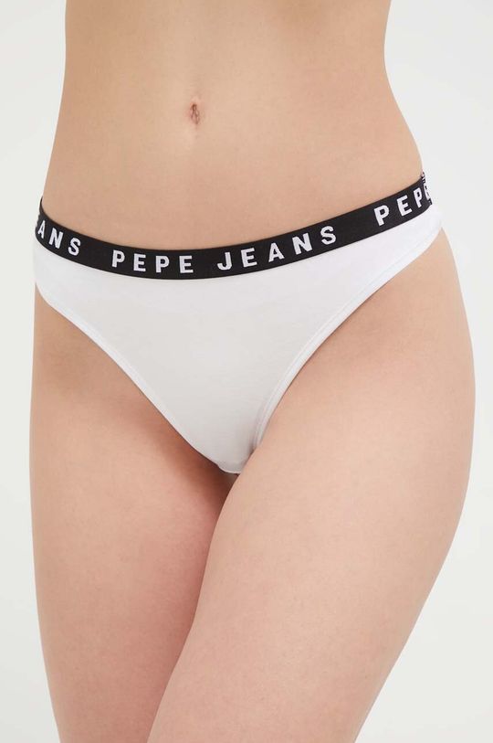 Шлепки Pepe Jeans, белый шлепанцы pepe jeans размер 41 черный
