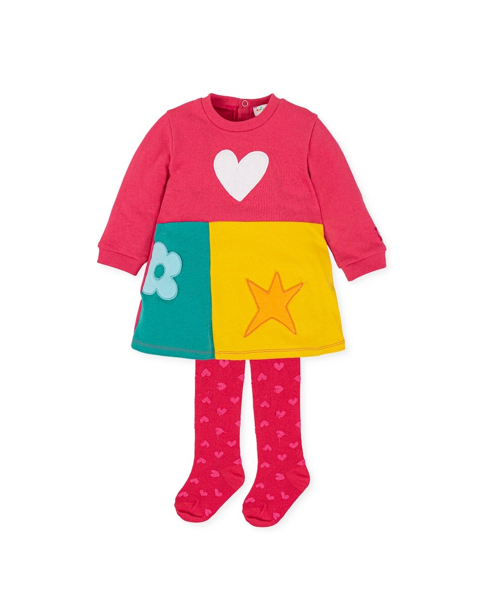 

Платье для девочки с коралловыми колготками AGATHA RUIZ DE LA PRADA, коралловый