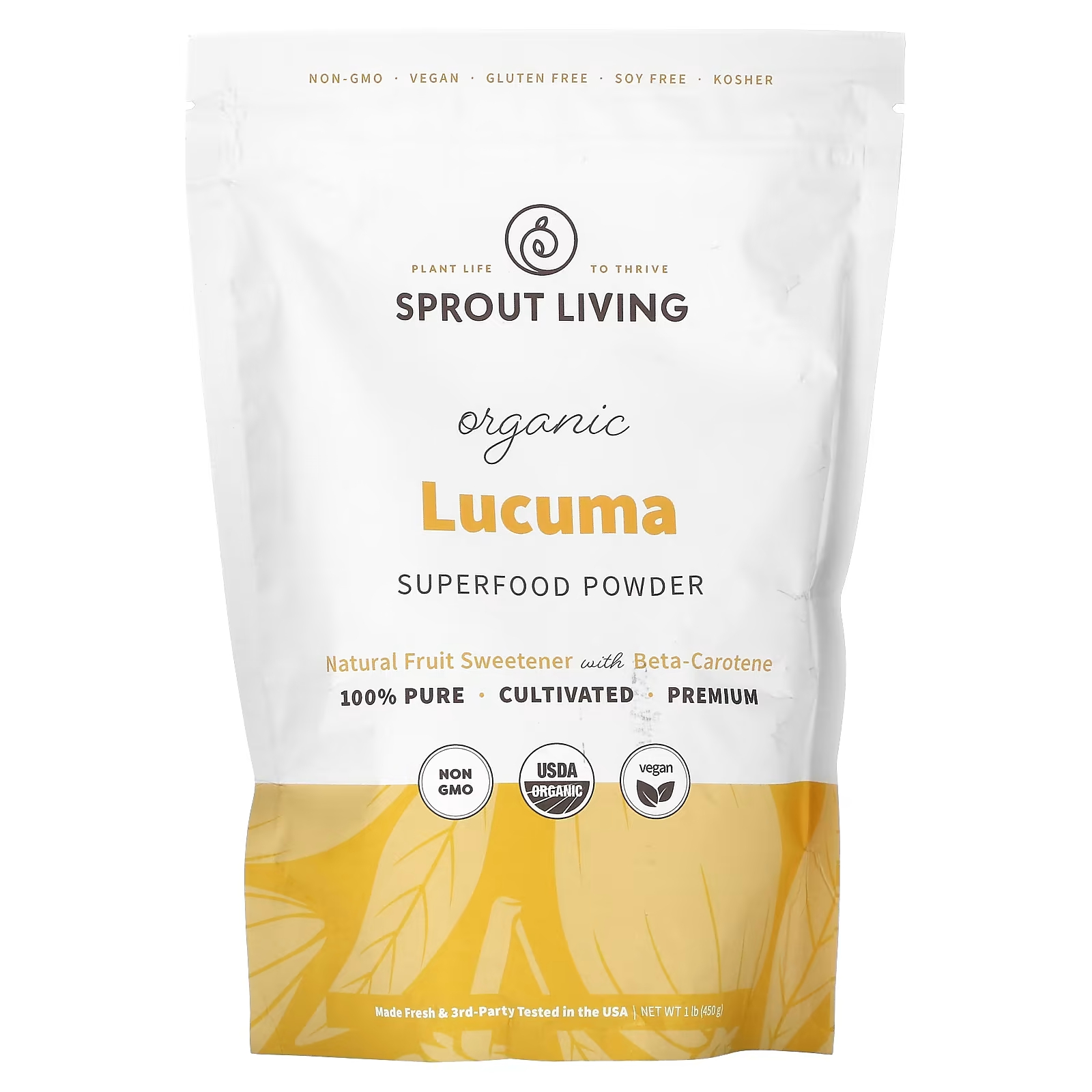 Порошок суперпищевой Sprout Living Lucuma органический, 450 г