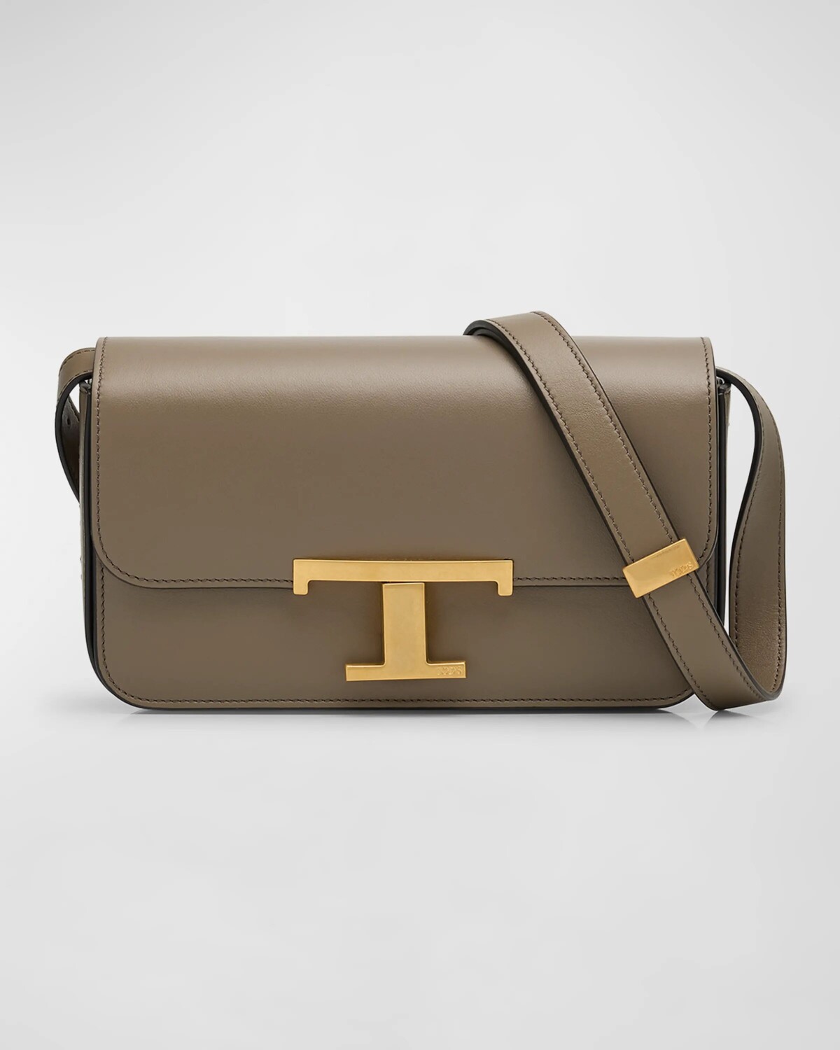 

Кожаная сумка через плечо с клапаном Tod'S, цвет Tortora Scuro
