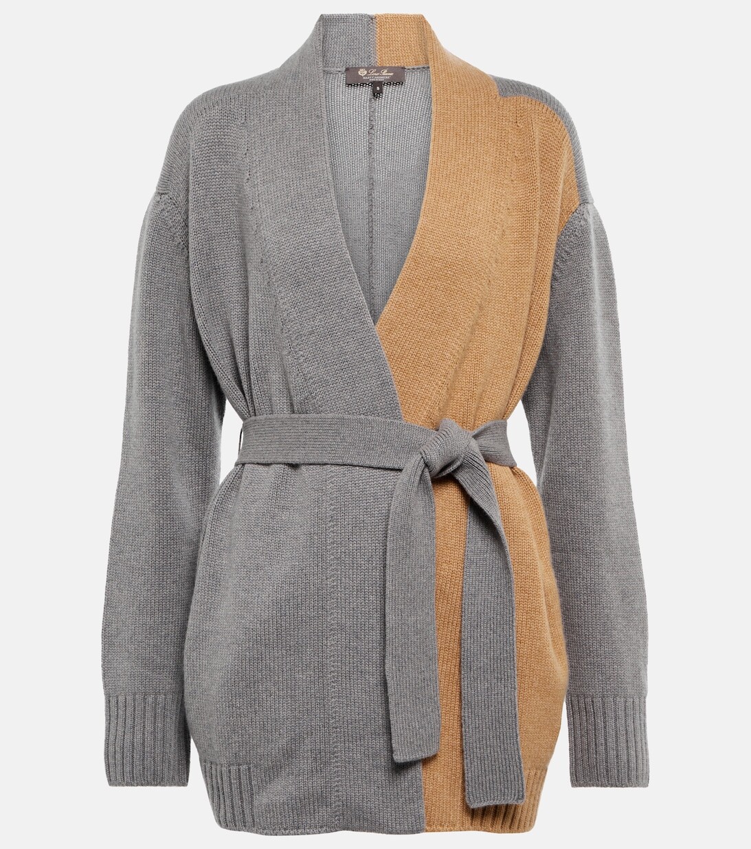 

Кашемировый кардиган Grassmoor с запахом LORO PIANA, серый
