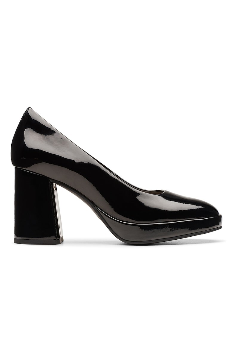 

Кожаные туфли Zoya на массивном каблуке Clarks, черный