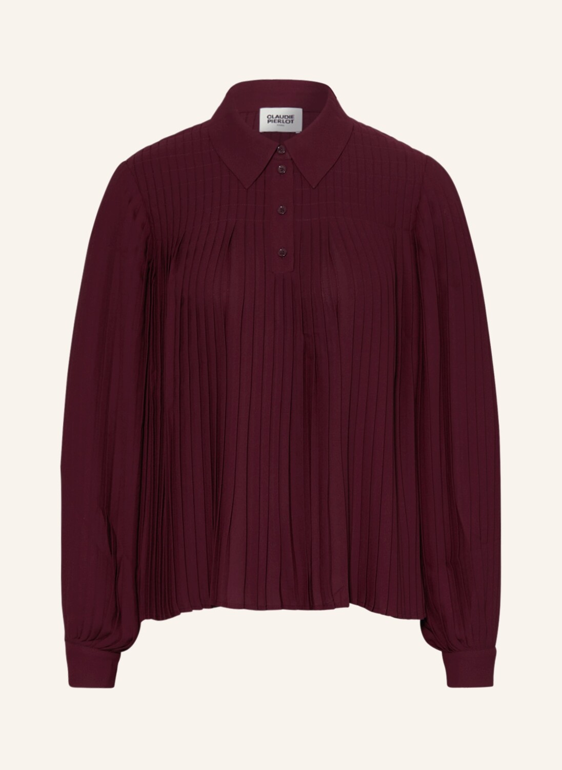 

Блуза CLAUDIE PIERLOT mit Plissees, темно-красный