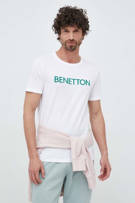 

Хлопковая футболка United Colors of Benetton, белый