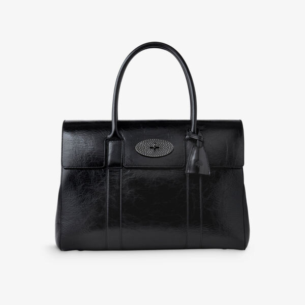 

Маленькая кожаная сумка-тоут Bayswater Mulberry, черный