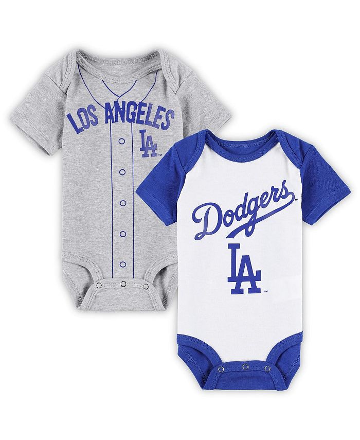 

Комплект боди Los Angeles Dodgers Little Slugger из двух комплектов боди для новорожденных белого, серо-хизерового цвета Outerstuff, белый