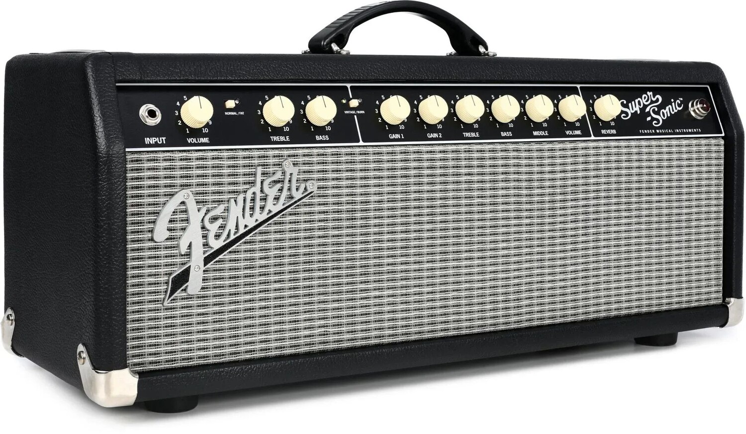 

Fender Super-Sonic 22 — ламповая головка мощностью 22 Вт — черная