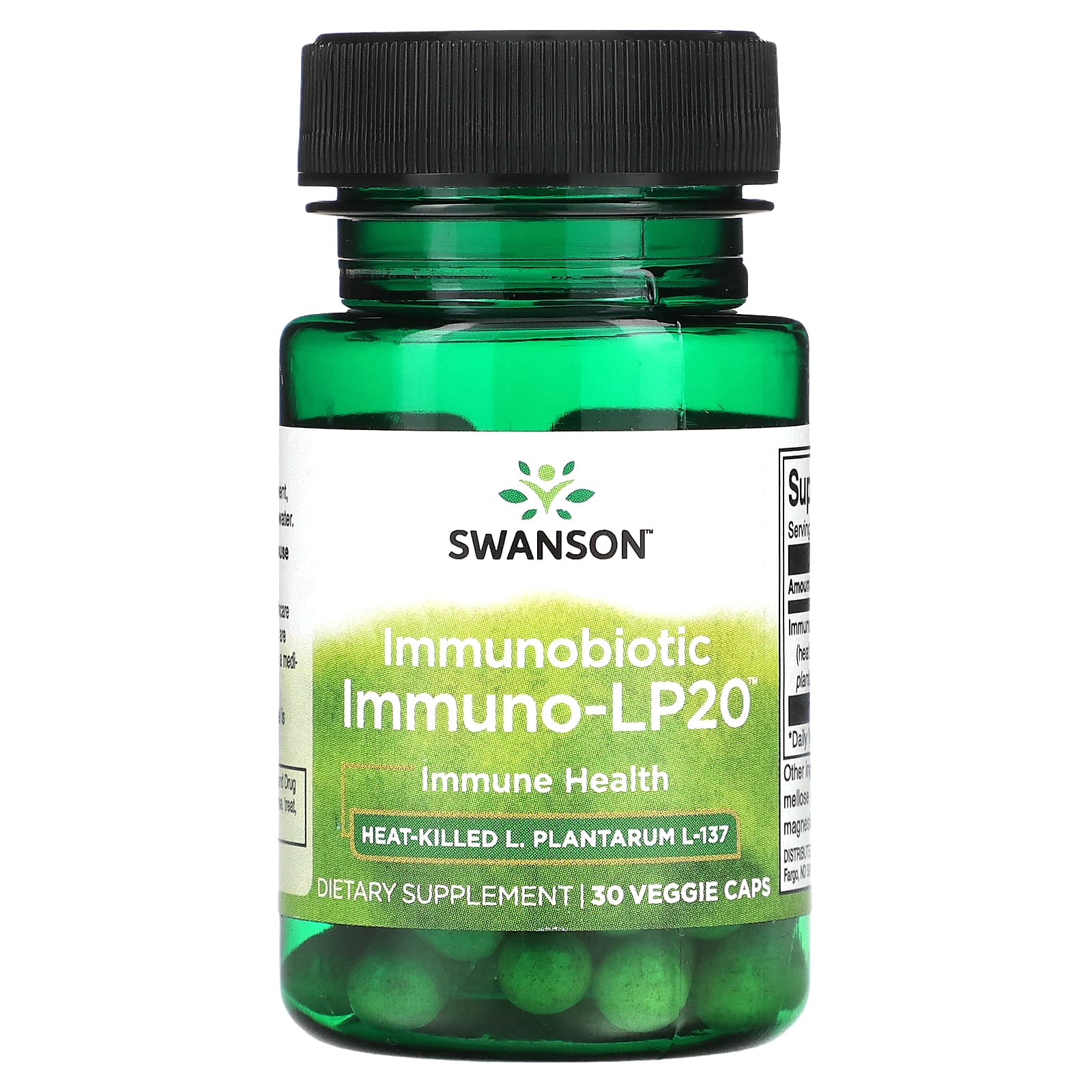 

Immunobiotic, Immuno-LP20, 30 растительных капсул, Swanson