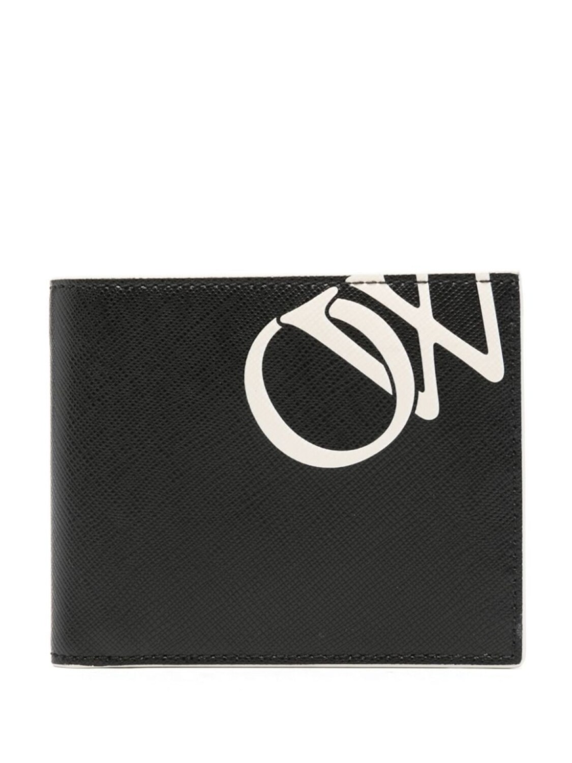 

Off-White кожаный кошелек с логотипом, черный