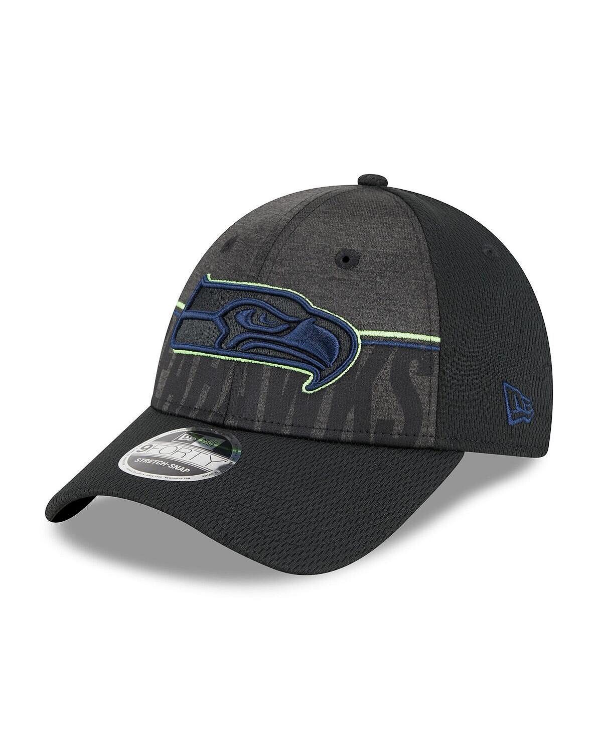 

Мужская черная регулируемая кепка Seattle Seahawks 2023 NFL Training Camp Team Colorway 9FORTY New Era
