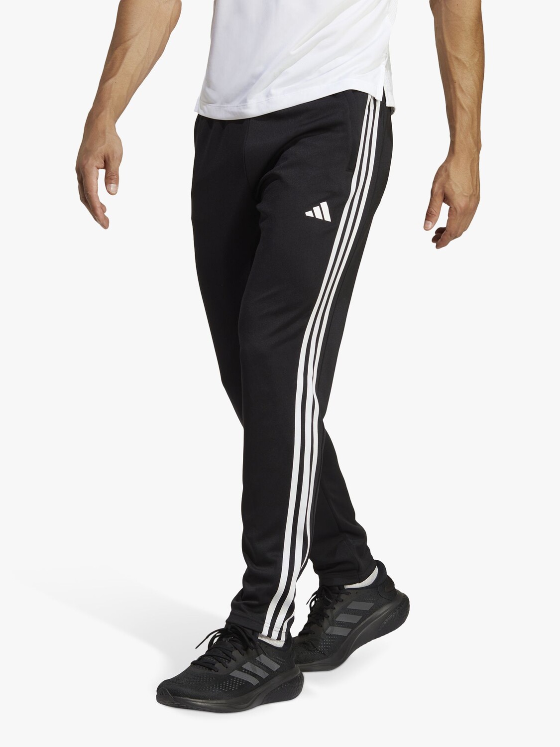 

Спортивные джоггеры с 3 полосками adidas Train Essentials, черные/белые, Черный
