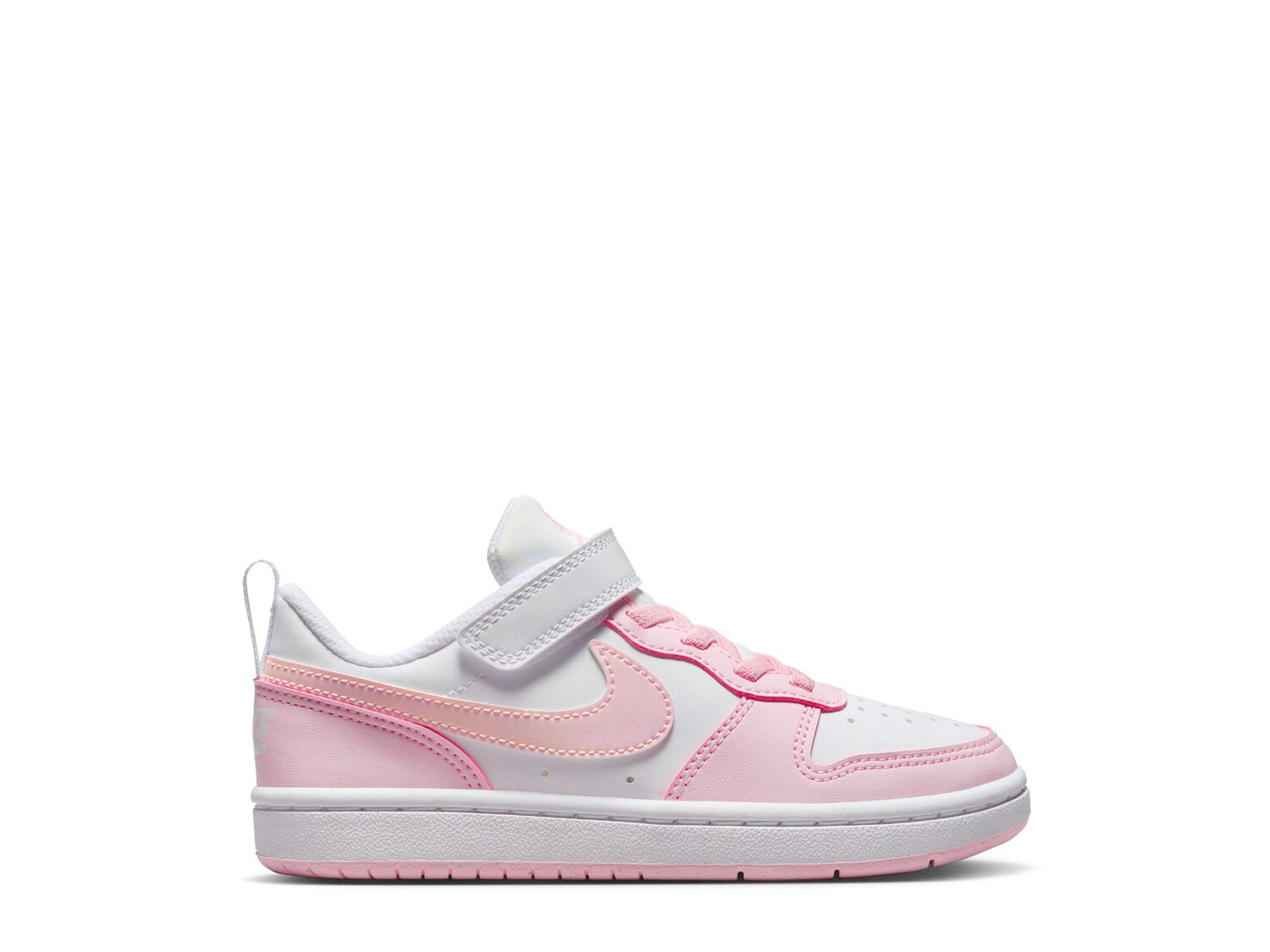 Кроссовки Nike Court Borough Low Recraft на шнуровке, белый/розовый кроссовки низкие court borough recraft unisex nike sportswear цвет white