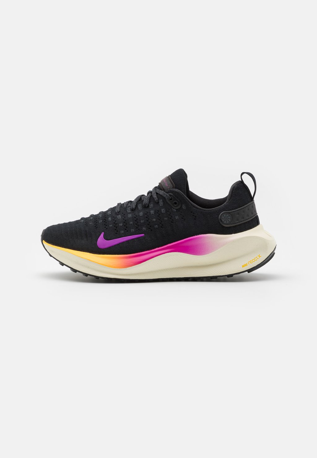 цена Нейтральные кроссовки REACTX INFINITY RUN 4 Nike, цвет black/hyper violet/anthracite/coconut milk/laser orange