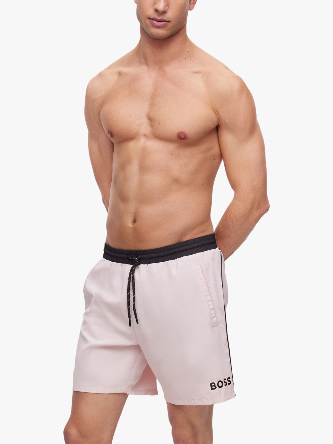 

HUGO BOSS Шорты для плавания Starfish, светлый/пастельно-розовый