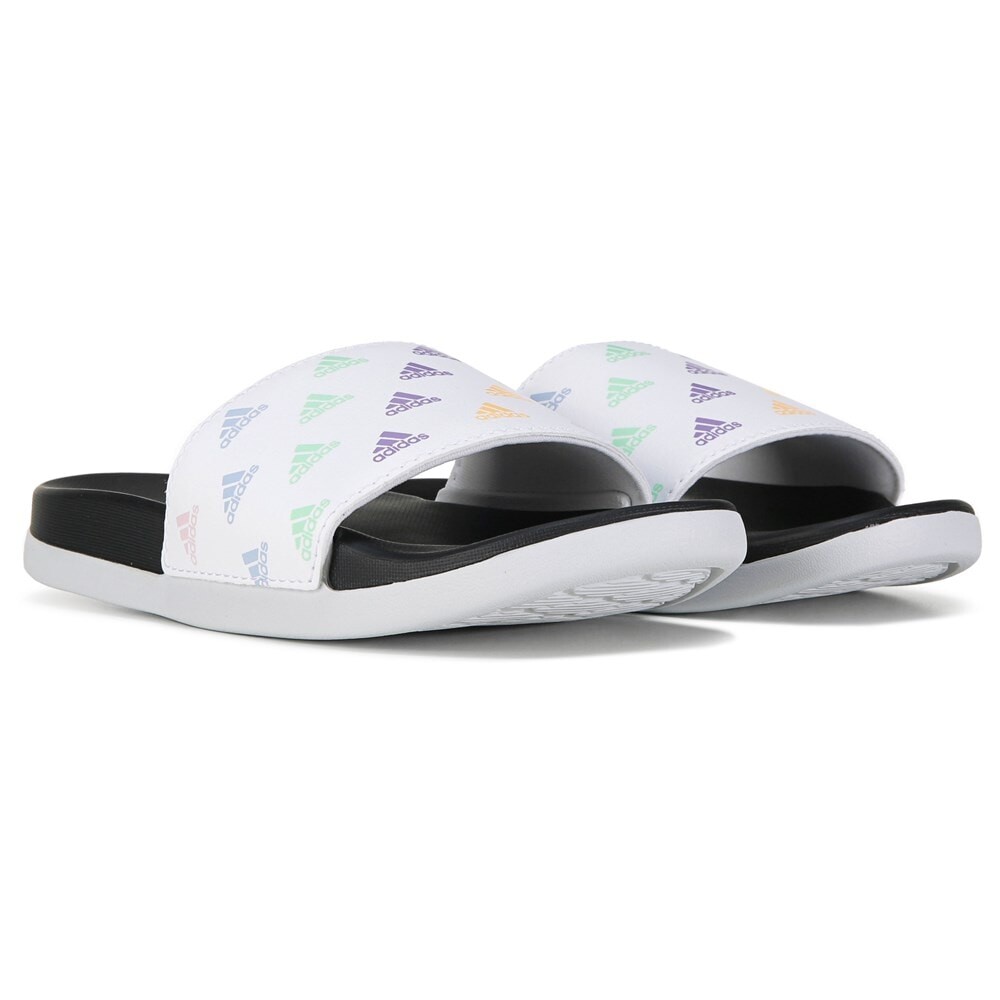 

Детские сандалии-шлепанцы Adilette Comfort Little/Big Kid Adidas, белый