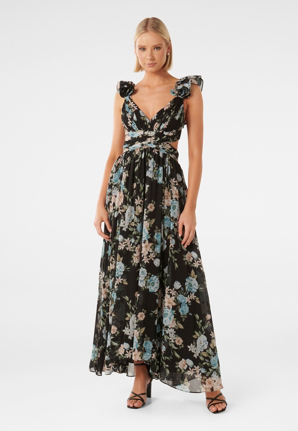 

Одежда для особых случаев Forever New SELENA RUFFLE SHOULDER, Dayton цветочный