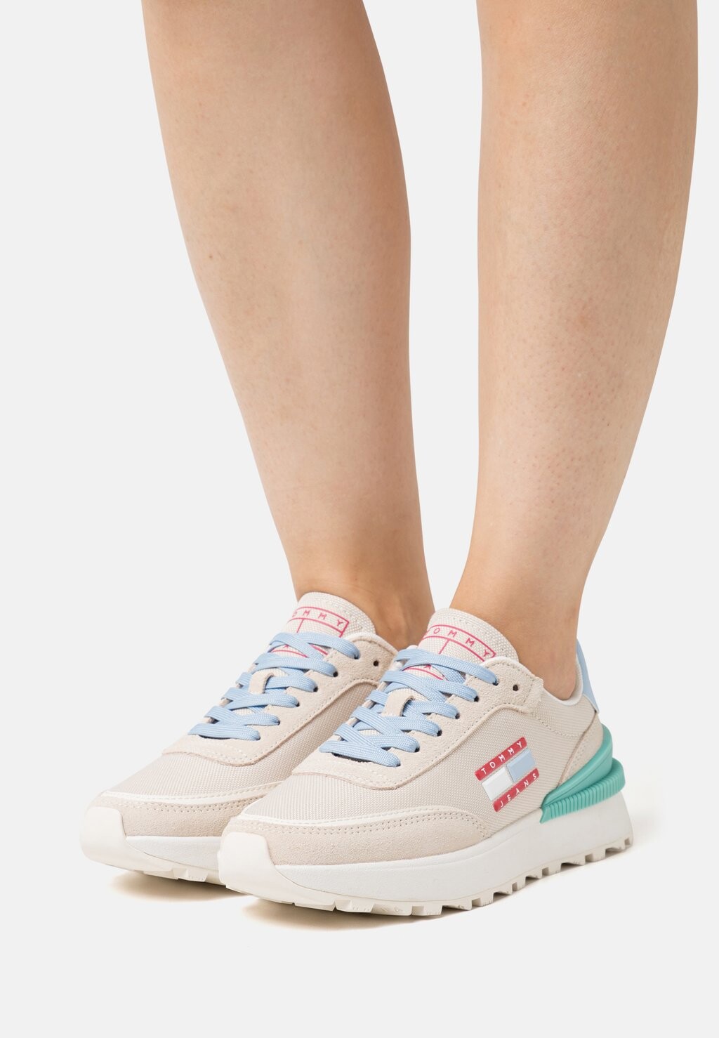 

Кроссовки Tommy Jeans Runner, каменно-бежевый