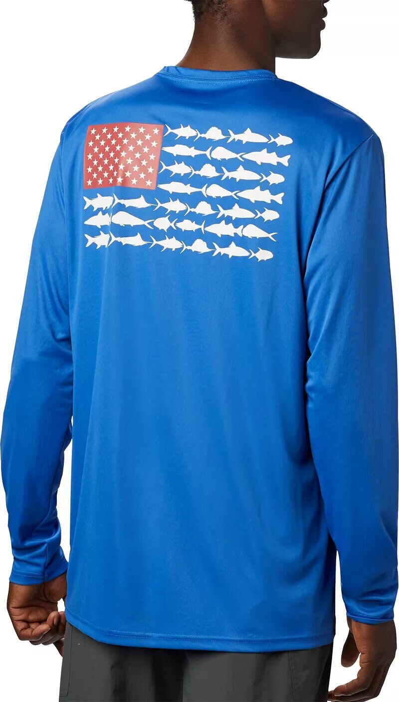 

Мужская рубашка с длинным рукавом Columbia PFG Terminal Tackle Fish Flag